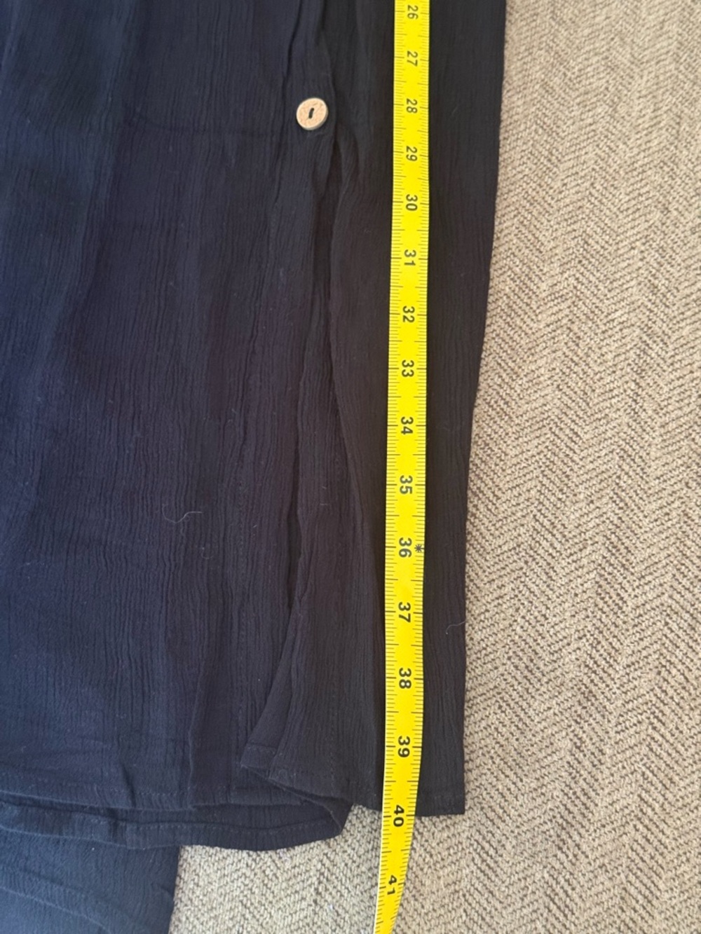 NWT Salty Lemon Black Palazzo Pants with Side Leg Opening - Picture 10 of 10